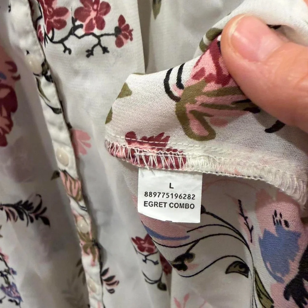 Handmade white floral